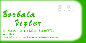 borbala vizler business card